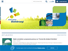Tablet Screenshot of gmina-bialobrzegi.pl